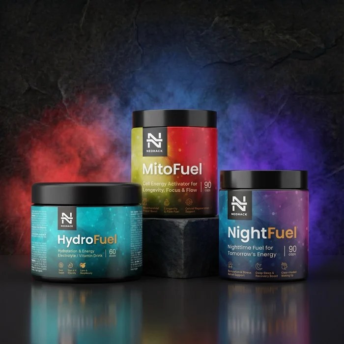NEOHACK Energia do vysokého veku - HydroFuel, MitoFuel, NightFuel